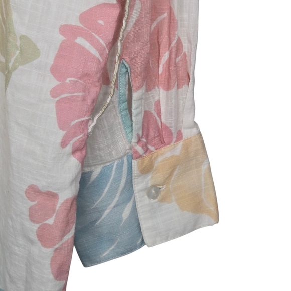 Princess Polly Sea Life Print Colorful Beachy Cotton Button Front Shirt Dress 12 - Picture 3 of 6